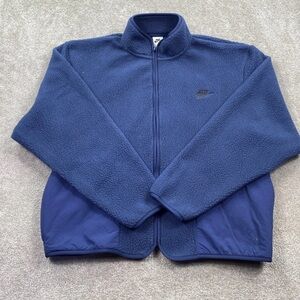 Nike Men's Navy Fleece Jacket